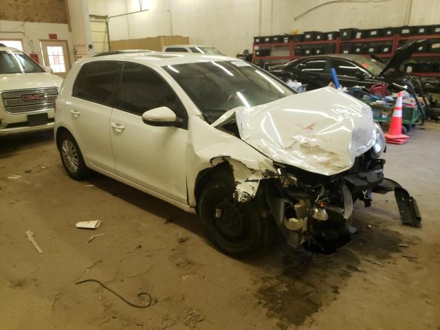 WVWDB7AJ4DW121127 - 2013 VOLKSWAGEN GOLF WHITE photo 4