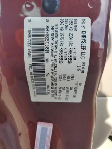 3A8FY48B28T124519 - 2008 CHRYSLER PT CRUISER BURGUNDY photo 13