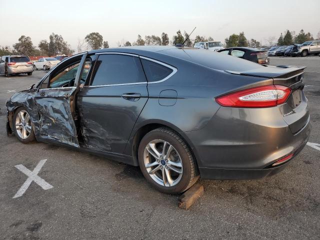 3FA6P0RU4FR161395 - 2015 FORD FUSION TITANIUM HEV GRAY photo 2