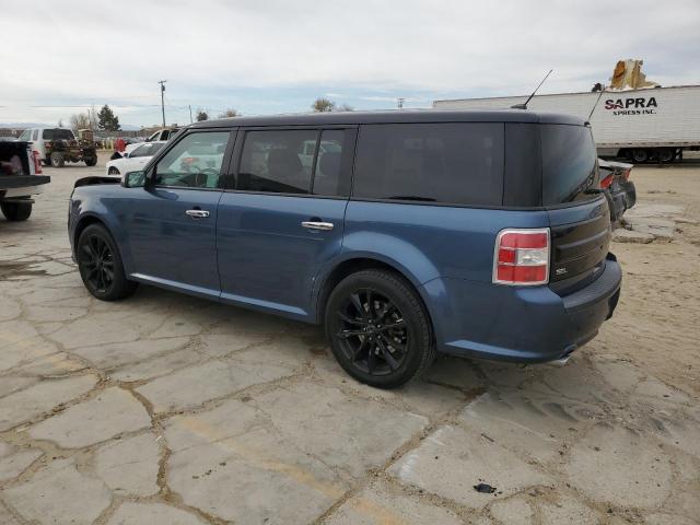 2FMGK5C85JBA15483 - 2018 FORD FLEX SEL BLUE photo 2