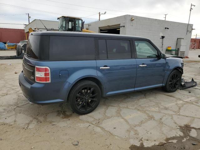 2FMGK5C85JBA15483 - 2018 FORD FLEX SEL BLUE photo 3