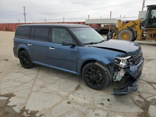 2FMGK5C85JBA15483 - 2018 FORD FLEX SEL BLUE photo 4