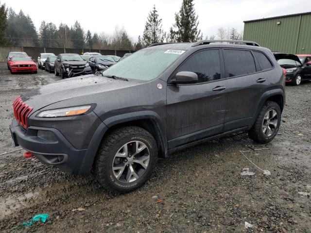 1C4PJMBB0FW563640 - 2015 JEEP CHEROKEE TRAILHAWK CHARCOAL photo 1