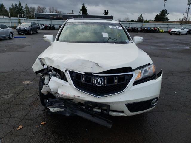 5J8TB4H54DL021986 - 2013 ACURA RDX TECHNOLOGY WHITE photo 5