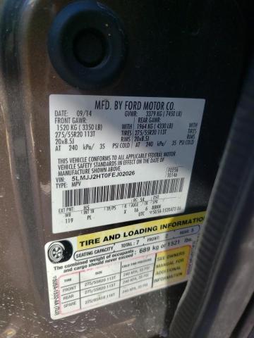 5LMJJ2HT0FEJ02026 - 2015 LINCOLN NAVIGATOR 棕色 照片 13