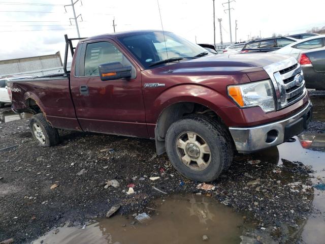 1FTPF14839KB75945 - 2009 FORD F150 MAROON photo 4