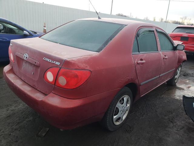 2T1BR32E58C882843 - 2008 TOYOTA COROLLA CE RED photo 3