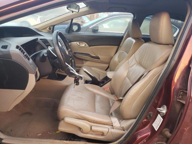 19XFB2F9XCE073247 - 2012 HONDA CIVIC EXL 栗色 照片 7