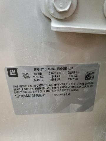 1G11C5SA1GF160841 - 2016 CHEVROLET MALIBU LIM LT 米色 照片 12