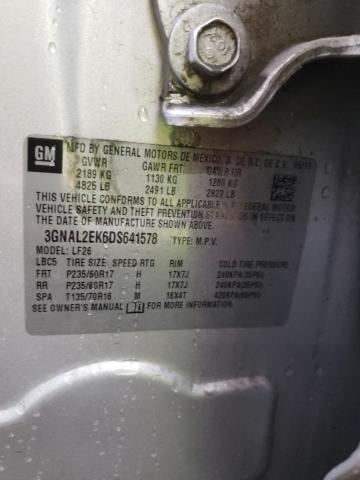 3GNAL2EK6DS641578 - 2013 CHEVROLET CAPTIVA LS 银色 照片 13