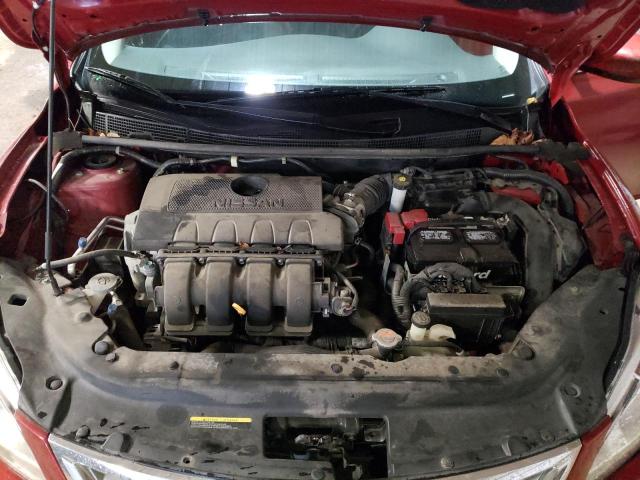 3N1AB7AP0FL679074 - 2015 NISSAN SENTRA S RED photo 11