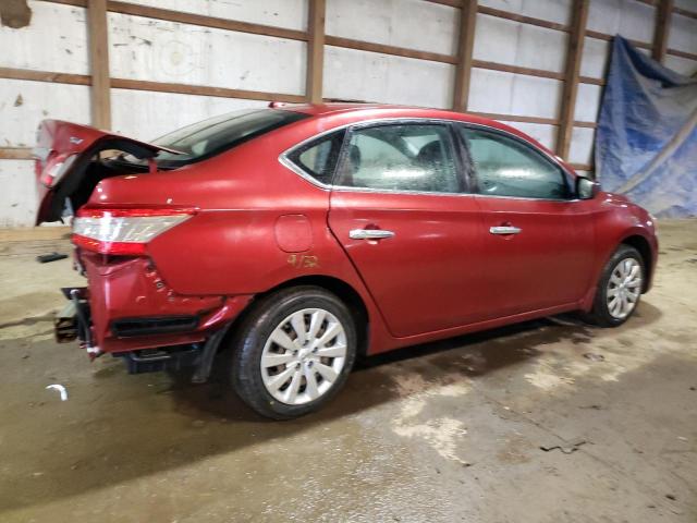 3N1AB7AP0FL679074 - 2015 NISSAN SENTRA S RED photo 3