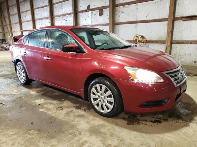 3N1AB7AP0FL679074 - 2015 NISSAN SENTRA S RED photo 4