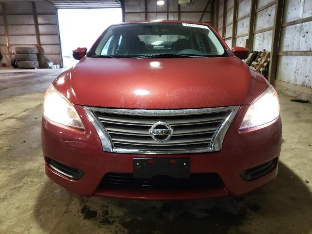 3N1AB7AP0FL679074 - 2015 NISSAN SENTRA S RED photo 5