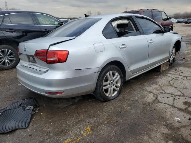 3VW2K7AJ9FM255347 - 2015 VOLKSWAGEN JETTA BASE SILVER photo 3