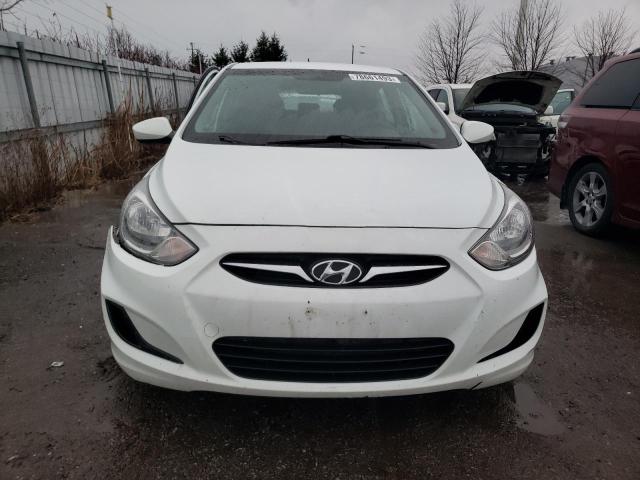 KMHCT5AE5DU122522 - 2013 HYUNDAI ACCENT GLS WHITE photo 5