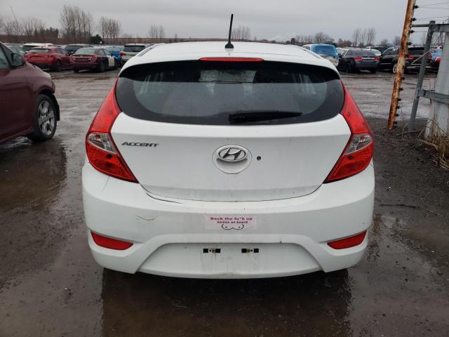 KMHCT5AE5DU122522 - 2013 HYUNDAI ACCENT GLS WHITE photo 6