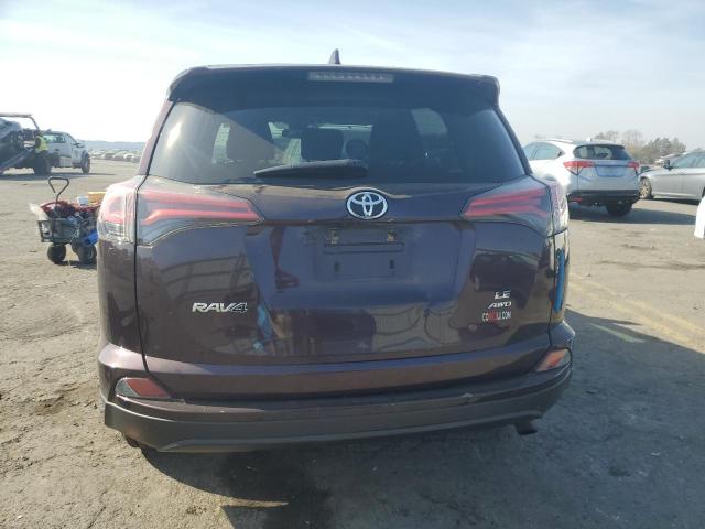 2T3BFREV6JW706340 - 2018 TOYOTA RAV4 LE BURGUNDY photo 6