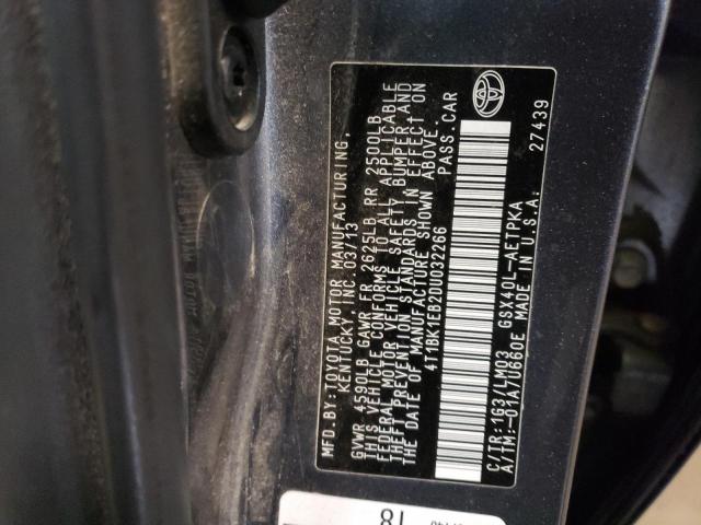 4T1BK1EB2DU032266 - 2013 TOYOTA AVALON BASE 灰色 照片 13