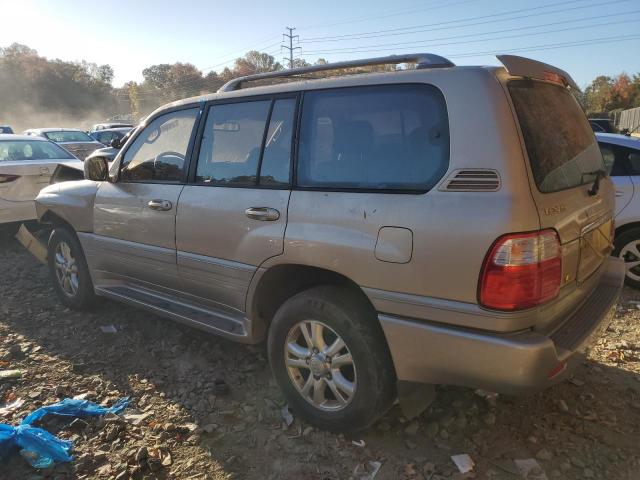 JTJHT00W723521181 - 2002 LEXUS LX 470 GOLD photo 2