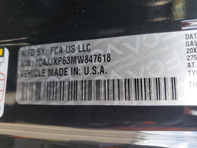 1C4JJXP63MW847618 - 2021 JEEP WRANGLER U SAHARA 4XE BLACK photo 14