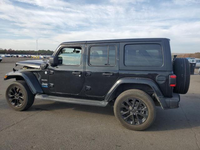 1C4JJXP63MW847618 - 2021 JEEP WRANGLER U SAHARA 4XE BLACK photo 2