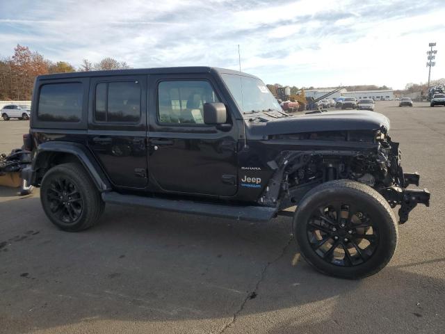 1C4JJXP63MW847618 - 2021 JEEP WRANGLER U SAHARA 4XE BLACK photo 4