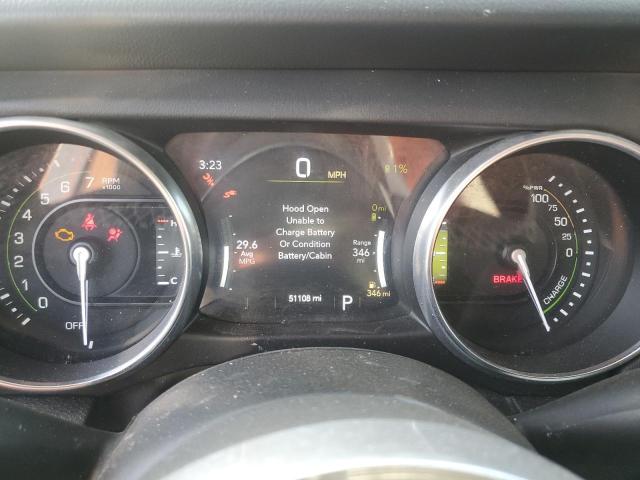 1C4JJXP63MW847618 - 2021 JEEP WRANGLER U SAHARA 4XE BLACK photo 9