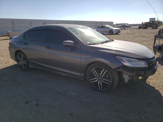 1HGCR3F97HA025026 - 2017 HONDA ACCORD TOURING GRAY photo 4