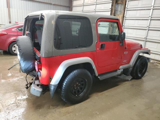 1J4FA39S85P320429 - 2005 JEEP WRANGLER X RED photo 3