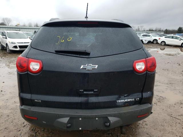 1GNKVJED9BJ385252 - 2011 CHEVROLET TRAVERSE LT BLACK photo 6