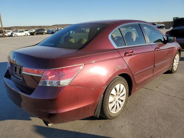 1HGCP2F36CA046650 - 2012 HONDA ACCORD LX MAROON photo 3