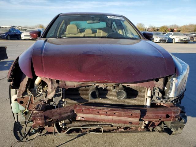 1HGCP2F36CA046650 - 2012 HONDA ACCORD LX MAROON photo 5