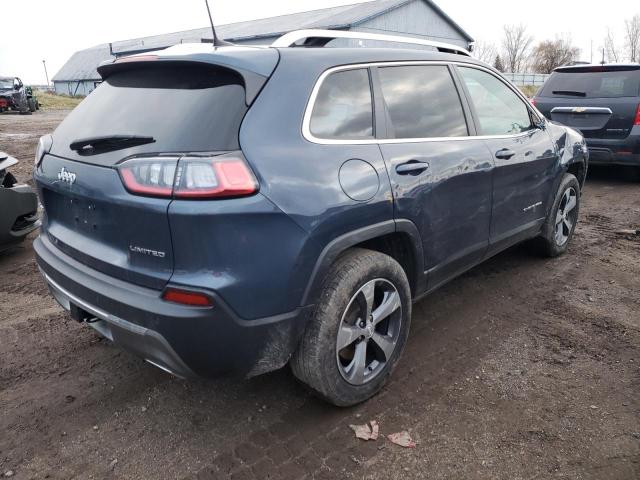 1C4PJMDX3KD465913 - 2019 JEEP CHEROKEE LIMITED BLUE photo 3