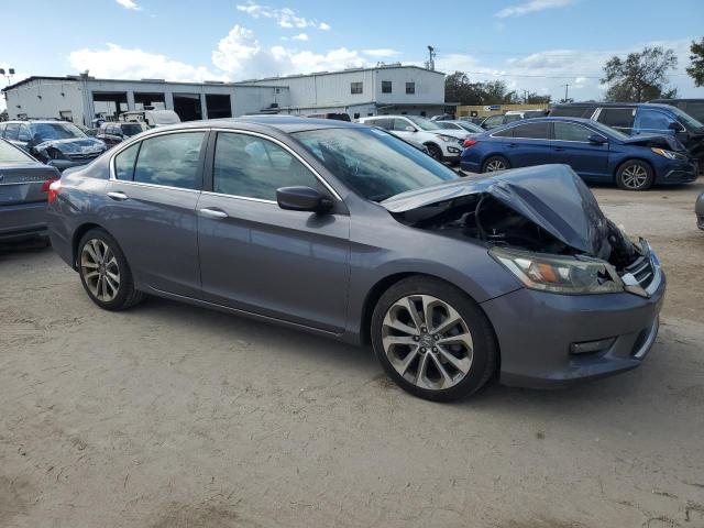 1HGCR2F52EA224858 - 2014 HONDA ACCORD SPORT GRAY photo 4