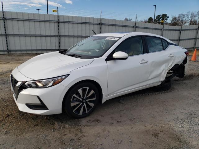 3N1AB8CV8NY263356 - 2022 NISSAN SENTRA SV WHITE photo 1