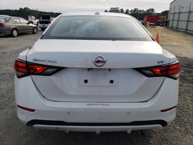 3N1AB8CV8NY263356 - 2022 NISSAN SENTRA SV WHITE photo 6