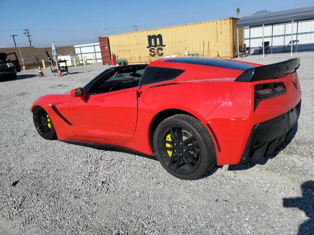 1G1YB2D76F5106716 - 2015 CHEVROLET CORVETTE STINGRAY 1LT RED photo 2