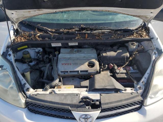 5TDZA23C84S132836 - 2004 TOYOTA SIENNA CE WHITE photo 12