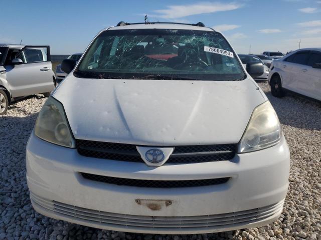 5TDZA23C84S132836 - 2004 TOYOTA SIENNA CE WHITE photo 5