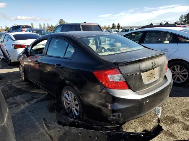 19XFB2F99CE333167 - 2012 HONDA CIVIC EXL BLACK photo 2