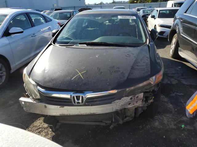 19XFB2F99CE333167 - 2012 HONDA CIVIC EXL შავი ფოტო 5