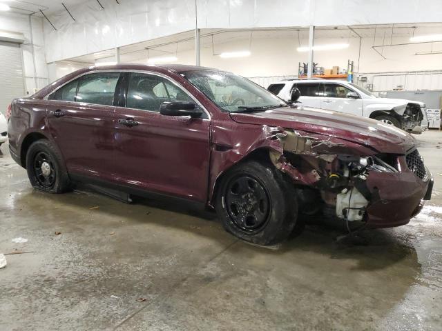 1FAHP2MK7FG164051 - 2015 FORD TAURUS POLICE INTERCEPTOR MAROON photo 4