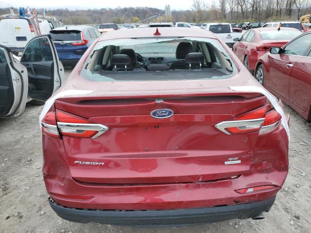 3FA6P0HD8KR247904 - 2019 FORD FUSION SE BURGUNDY photo 6