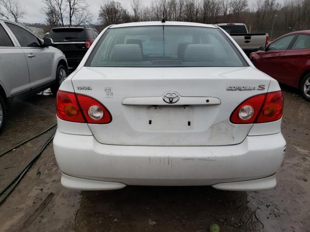 1NXBR32E63Z080566 - 2003 TOYOTA COROLLA CE WHITE photo 6