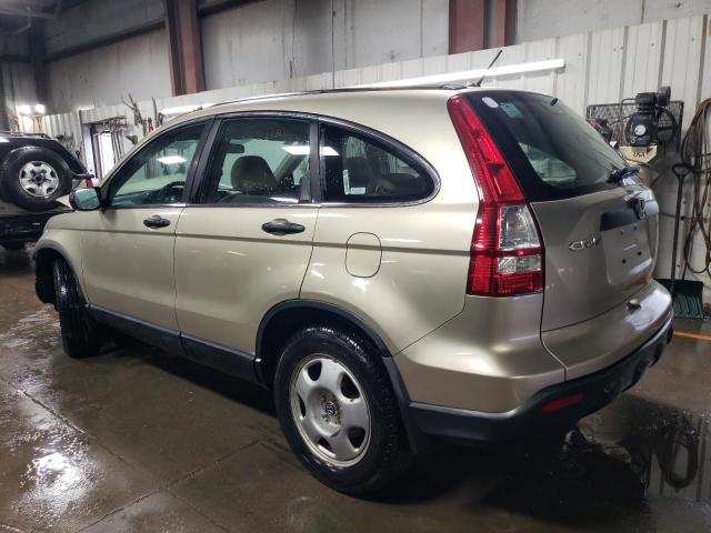 5J6RE383X7L000809 - 2007 HONDA CR-V LX GOLD photo 2