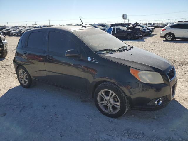 KL1TG66E09B358674 - 2009 CHEVROLET AVEO LT BLACK photo 4