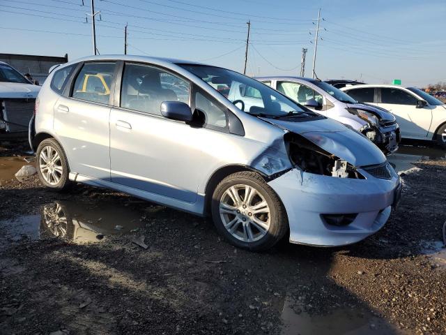 JHMGE8H40AC024707 - 2010 HONDA FIT SPORT BLUE photo 4