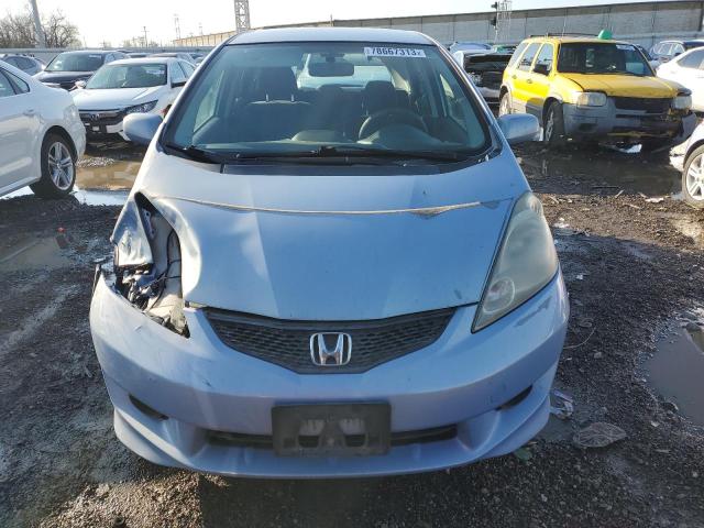 JHMGE8H40AC024707 - 2010 HONDA FIT SPORT BLUE photo 5