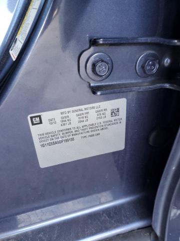 1G11C5SA9DF199155 - 2013 CHEVROLET MALIBU 1LT Сұр фото 12